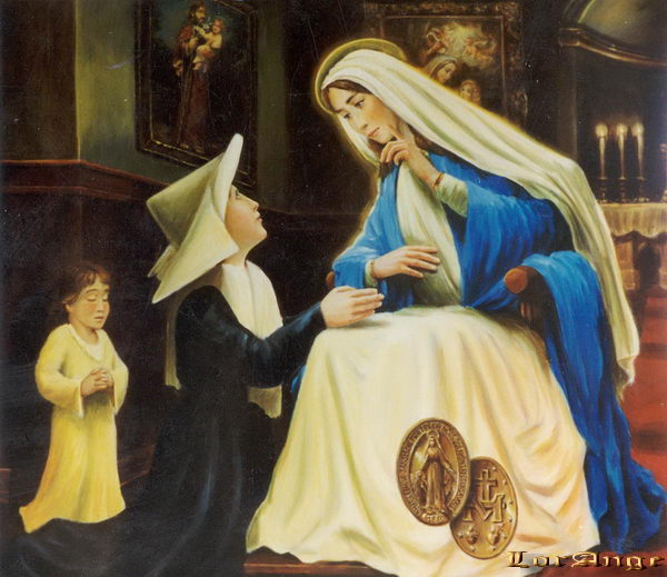 św. Katarzyna i Najświętsza Panna